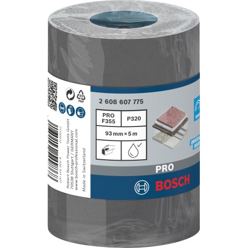 Rollo de lija PRO C355, 93 mm, 5 m, G320