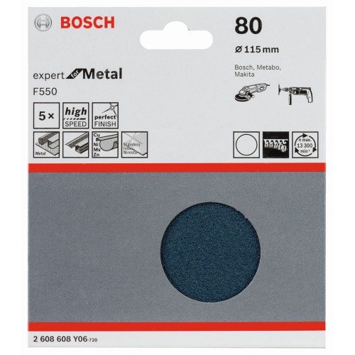 Hoja de lija F550, paquete de 5 uds.