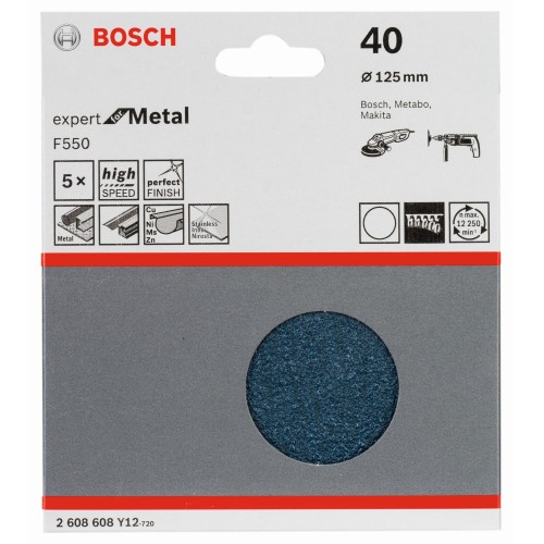 Hoja de lija F550, paquete de 5 uds.