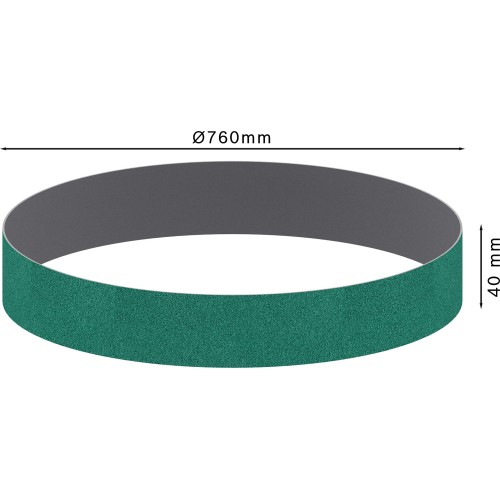 Banda de lija PRO Y580, 40 x 760 mm, G60, 10 unidades
