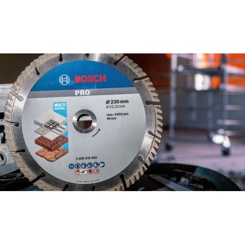 Disco de corte con diamante PRO Multi Material, 230 x 22,23 mm, 10 uds.