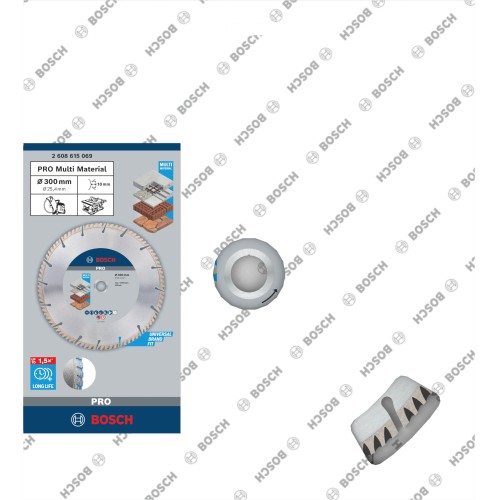 Disco de corte con diamante PRO Multi Material, 300 x 25,4 mm