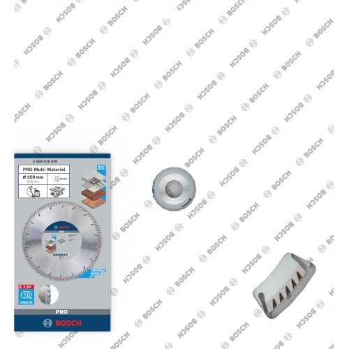 Disco de corte con diamante PRO Multi Material, 350 x 20 mm