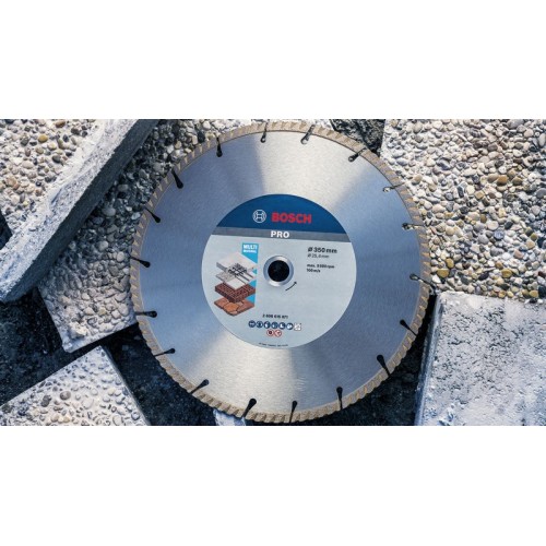 Disco de corte con diamante PRO Multi Material, 350 x 25,4 mm