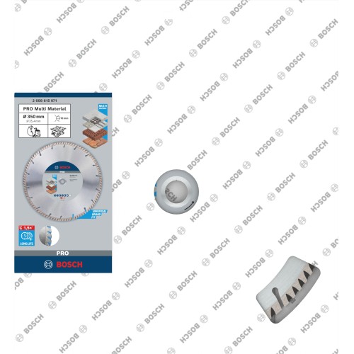 Disco de corte con diamante PRO Multi Material, 350 x 25,4 mm