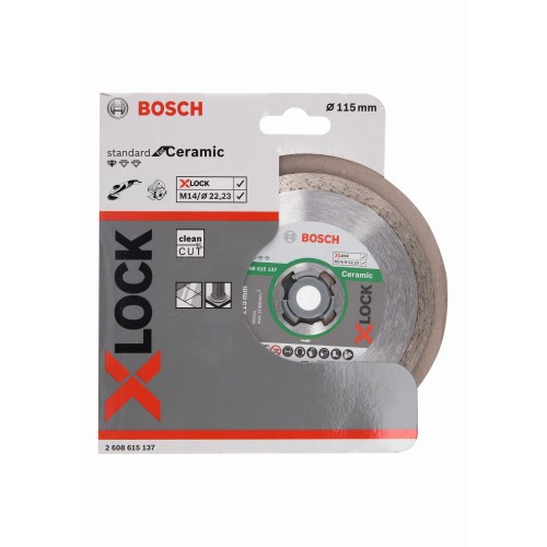 Disco de corte de diamante X-LOCK Standard for Ceramic 115x22,23x1,6x7