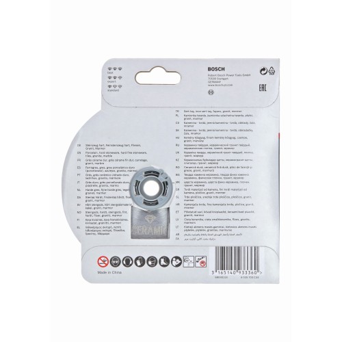 Disco de corte de diamante X-LOCK Standard for Ceramic 125x22,23x1,6x7