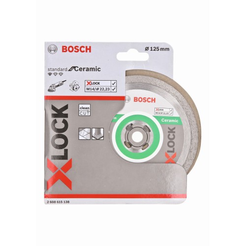 Disco de corte de diamante X-LOCK Standard for Ceramic 125x22,23x1,6x7