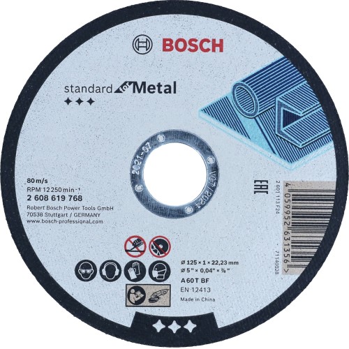 Disco de corte recto Standard for Metal 125 mm, 22,23 mm