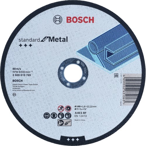 Disco de corte recto Standard for Metal 180 mm, 22,23 mm