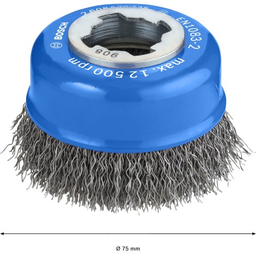 Cepillo de vaso PRO Metal clean X-Lock, 75 x 0,3 mm
