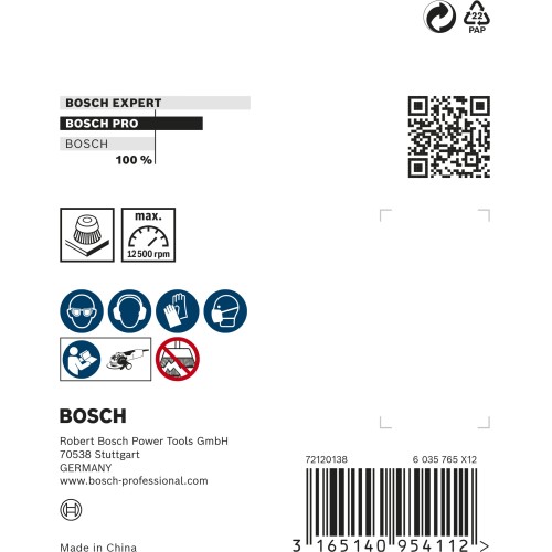 Cepillo de vaso PRO Metal clean X-Lock, 75 x 0,3 mm