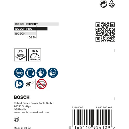 Cepillo de vaso PRO Metal heavy X-Lock, 75 x 0,35 mm