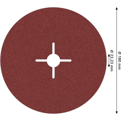 Disco de fibra PRO R780, 180 mm, G125