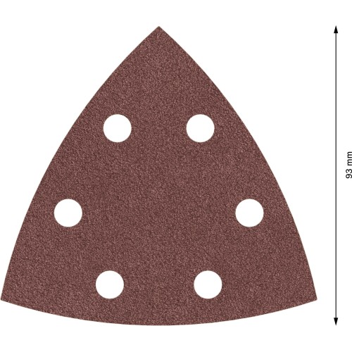 Hoja de lija PRO F460, 93 x 93 mm, G60, 5 unidades