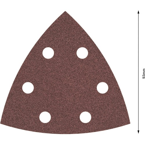 Hoja de lija PRO F460, 93 x 93 mm, G80, 5 unidades