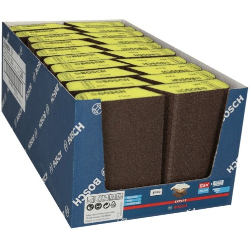 Taco de lija de espuma EXPERT Combi S470 de 69 x 97 x 26 mm, fino