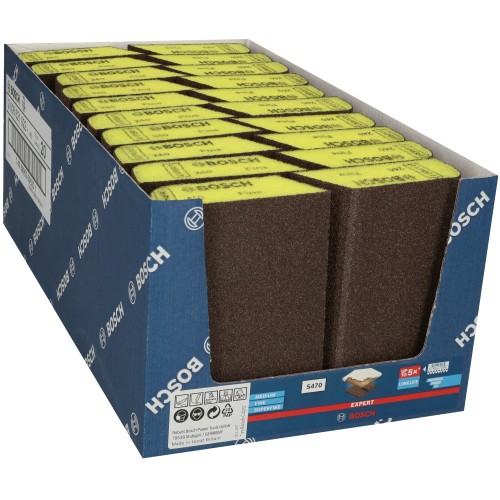 Taco de lija de espuma EXPERT Combi S470 de 69 x 97 x 26 mm, fino