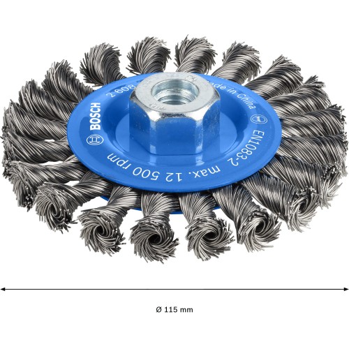 Disco de alambre PRO Metal heavy, 115 x 0,5 mm, rosca