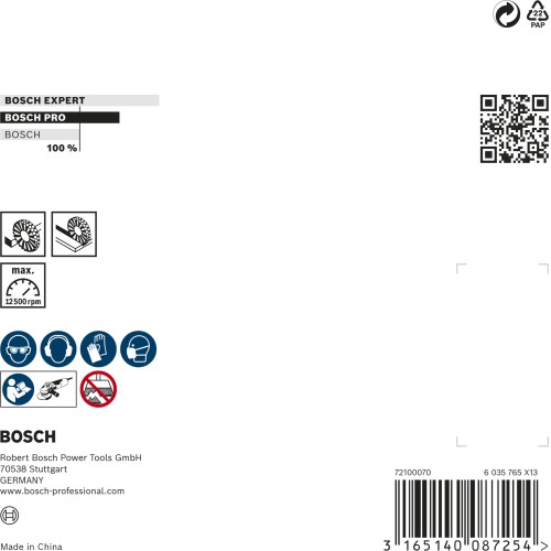 Disco de alambre PRO Metal heavy, 115 x 0,5 mm, rosca
