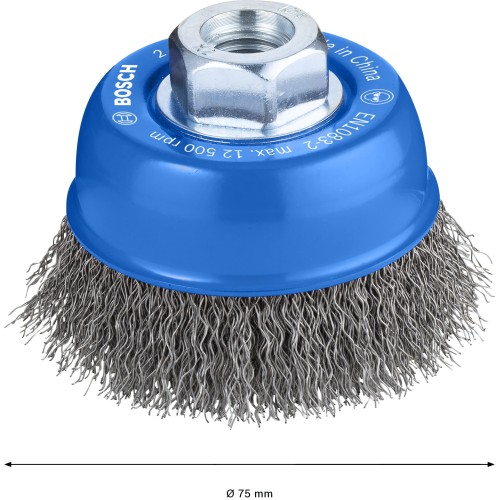 Cepillo de vaso PRO Metal clean, 70 x 0,3 mm, rosca