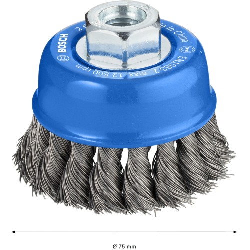Cepillo de vaso PRO Metal heavy, 75 x 0,35 mm, rosca