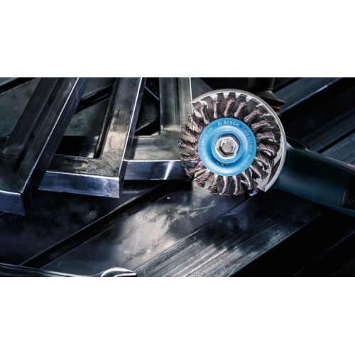 Disco de alambre PRO Stainless Steel heavy, 115 x 0,5 mm, rosca