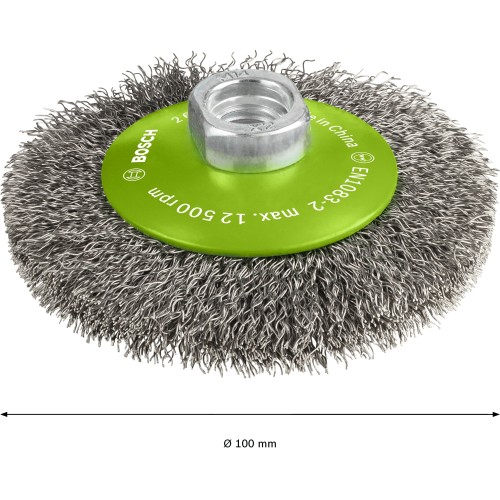 Cepillo cónico PRO Stainless Steel clean, 100 x 0,35 mm, rosca
