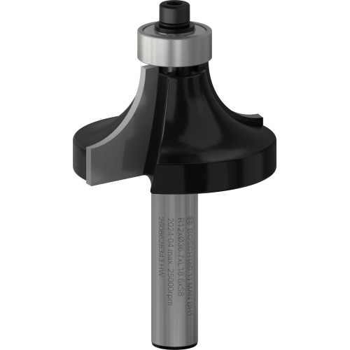 Broca fresadora para redondeo PRO, R 12, vástago de 8 mm