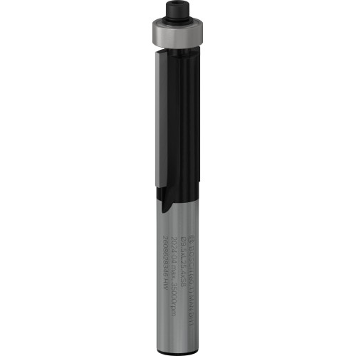 Broca fresadora de recorte al ras PRO con cojinete inferior, Ø 9,5 x L 25,4, vástago de 8 mm