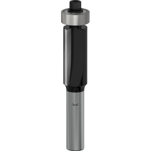 Broca fresadora de recorte al ras PRO con cojinete inferior, Ø 12,7 x L 25,4, vástago de 8 mm