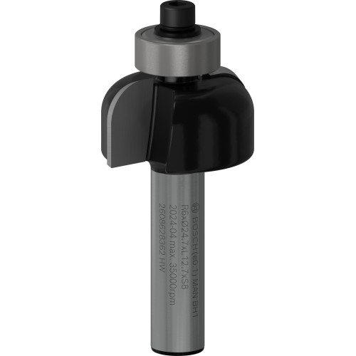 Broca fresadora PRO para moldura cóncava, R 6, vástago de 8 mm