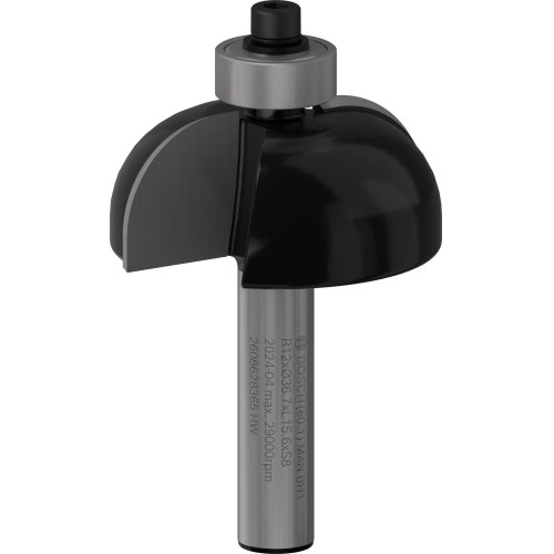 Broca fresadora PRO para moldura cóncava, R 12, vástago de 8 mm