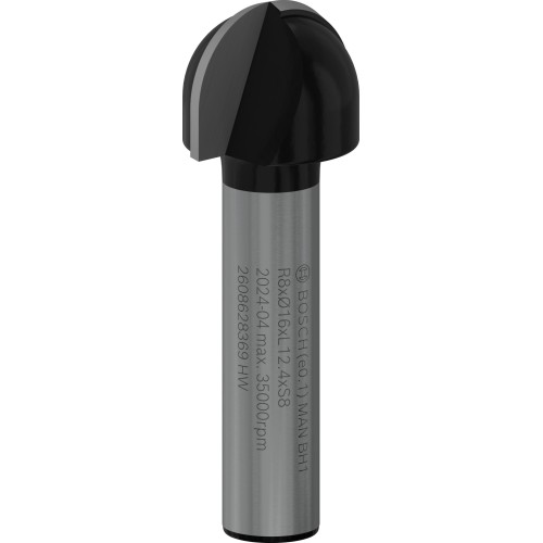 Broca fresadora PRO para molduras de media caña, R 8, vástago de 8 mm