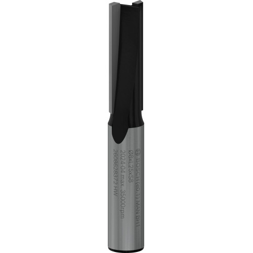 Broca fresadora recta PRO, dos acanaladuras, Ø 8 x L 25, vástago de 8 mm