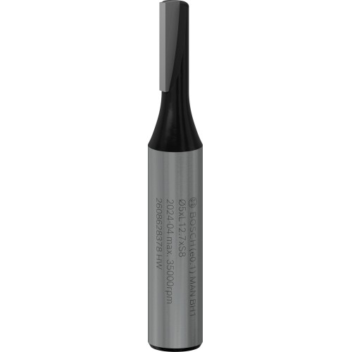 Broca fresadora recta PRO, una acanaladura, Ø 5 x L 12,7, vástago de 8 mm