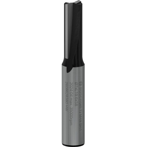 Broca fresadora recta PRO, dos acanaladuras, Ø 7 x L 19,6, vástago de 8 mm