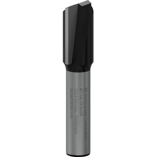 Broca fresadora recta PRO, dos acanaladuras, Ø 11 x L 19,6, vástago de 8 mm