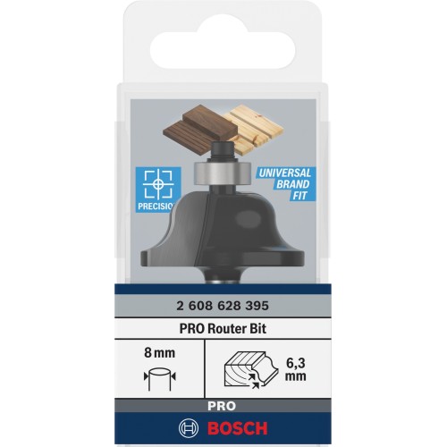 Broca fresadora romana conopial PRO; R 6,3, vástago de 8 mm