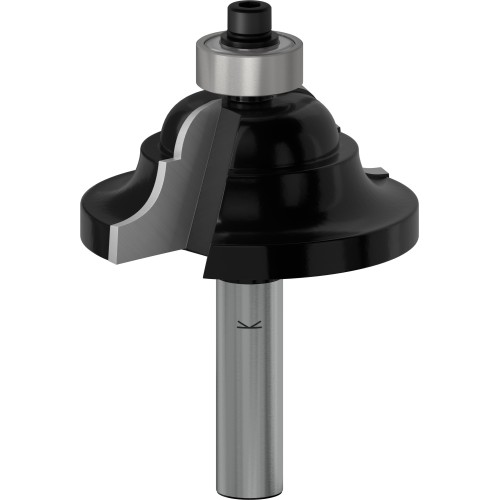 Broca fresadora PRO para moldura y moldura cóncava, R 6,3, vástago de 8 mm