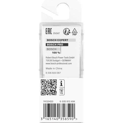 Broca fresadora PRO para ranura de moldura cóncava y cordón R 2,4, vástago de 8 mm