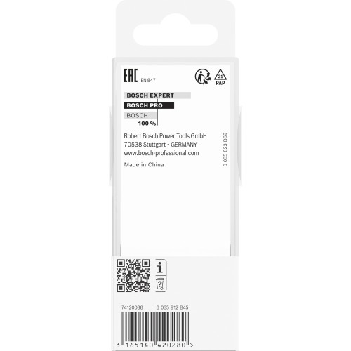 Broca fresadora recta PRO, dos acanaladuras, Ø 12 x L 40, vástago de 12 mm