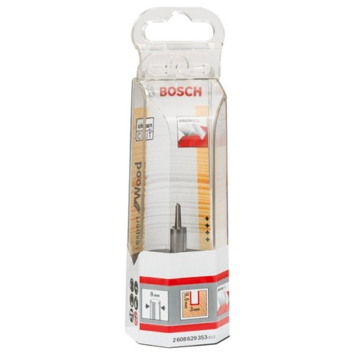 Fresa recta Expert for Wood, carburo macizo, 8 mm, D1 3 mm, L 9,5 mm, G 50,7 mm