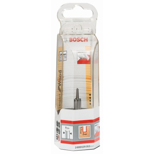 Fresa recta Expert for Wood, carburo macizo, 8 mm, D1 3 mm, L 9,5 mm, G 50,7 mm
