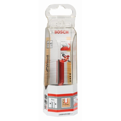 Fresa recta Expert for Wood, carburo, 8 mm, D1 12 mm, L 31,8 mm, G 63,8 mm
