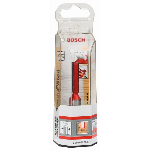Fresa recta Expert for Wood, carburo, 12 mm, D1 8 mm, L 31,8 mm, G 76 mm