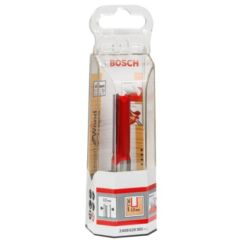 Fresa recta Expert for Wood, carburo, 12 mm, D1 12 mm, L 38,1 mm, G 80 mm