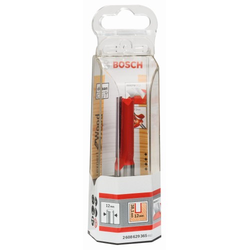Fresa recta Expert for Wood, carburo, 12 mm, D1 12 mm, L 38,1 mm, G 80 mm
