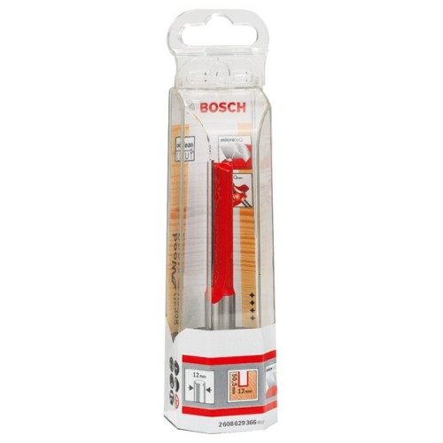 Fresa recta Expert for Wood, carburo, 12 mm, D1 12 mm, L 50,5 mm, G 98 mm