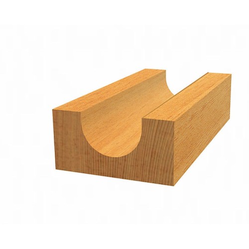 Fresa para medias cañas Expert for Wood, 8 mm, R1 3 mm, D 6 mm, L 12,7 mm, G 50,8 mm